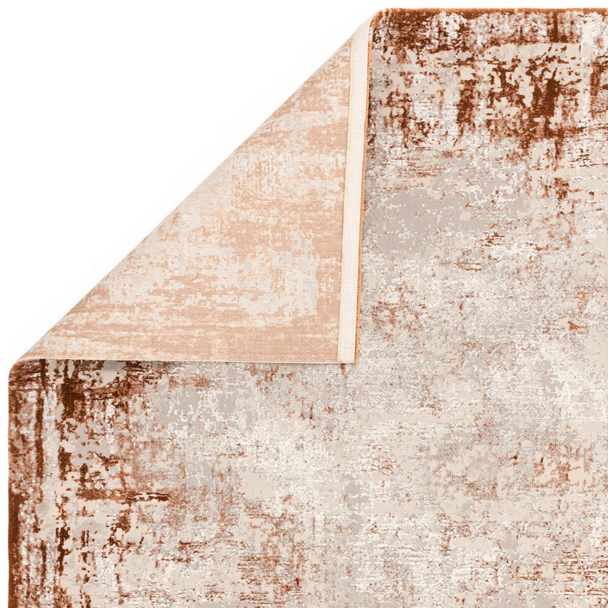 TEPPICH TIBER-Rieti, abstrakt, Terrakotta, 120 x 170 cm - Orange, Textil (170/120cm) - KADIMA DESIGN