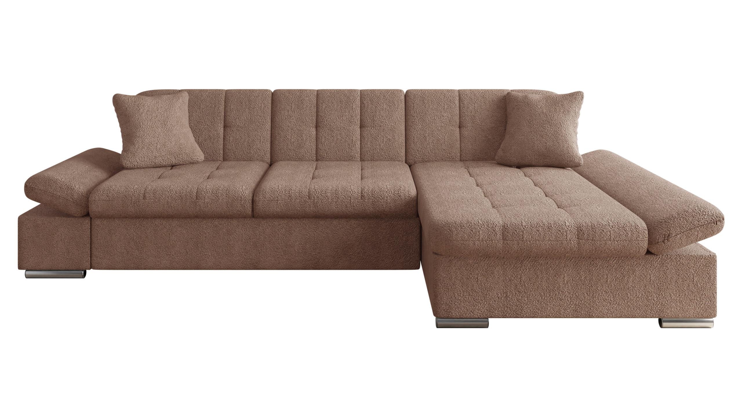 ECKSOFA Montana, Seite: Rechts - Cappuccino, Holz/Textil (278/161cm) - MIRJAN24