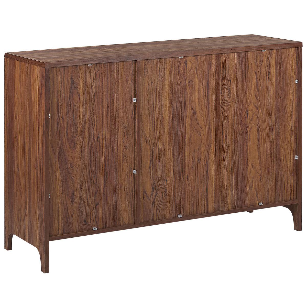 SCHRANK Grau Medfort - Braun, Holzwerkstoff (118/81/40cm) - Beliani