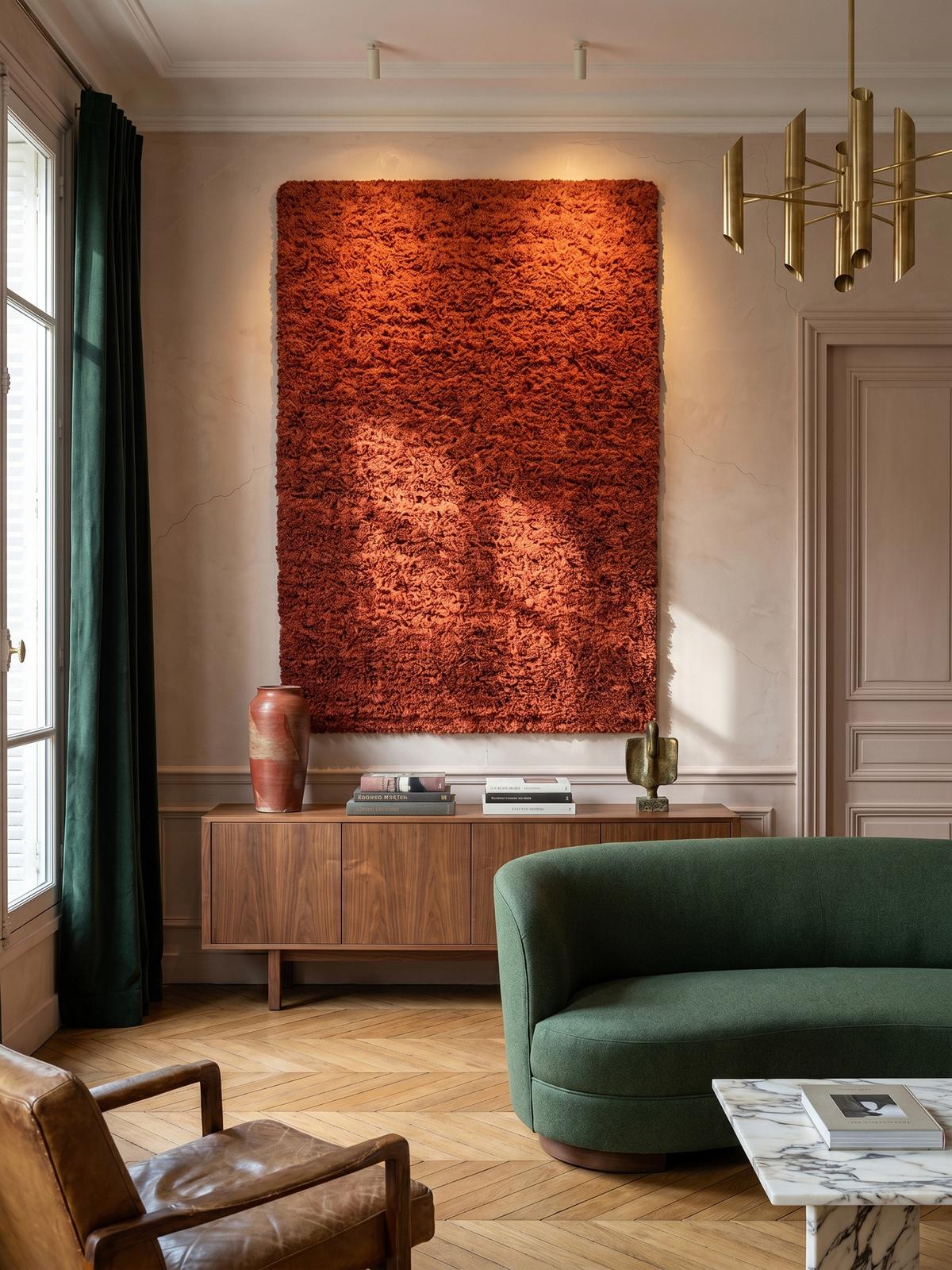 HOCHFLORTEPPICH RHEIN, einfarbig, aus Polypropylen, Terrakotta, 80 x 150 cm - Orange, Textil (150/80cm) - KADIMA DESIGN