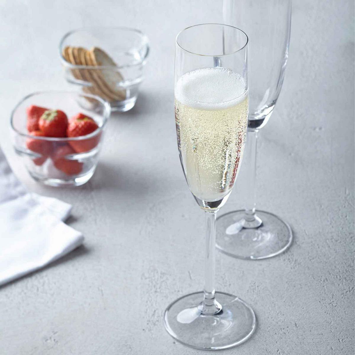 SEKTGLÄSER Daily transparent 120 ml 6er Set - Transparent, Glas (0.2L) - Leonardo Living