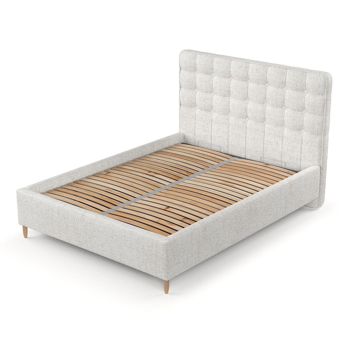 POLSTERBETT Paloma 140/200 cm Creme im Neve Stoff - Creme/Naturfarben, Holz/Holzwerkstoff (140/200cm) - AltaBeds