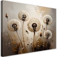 LEINWANDBILD Blumen 30x20cm - Braun, Textil (30/20cm) - Feeby
