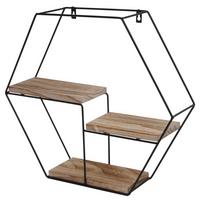 WANDREGAL Beige - Beige, Holz (49/43/11cm) - MCW