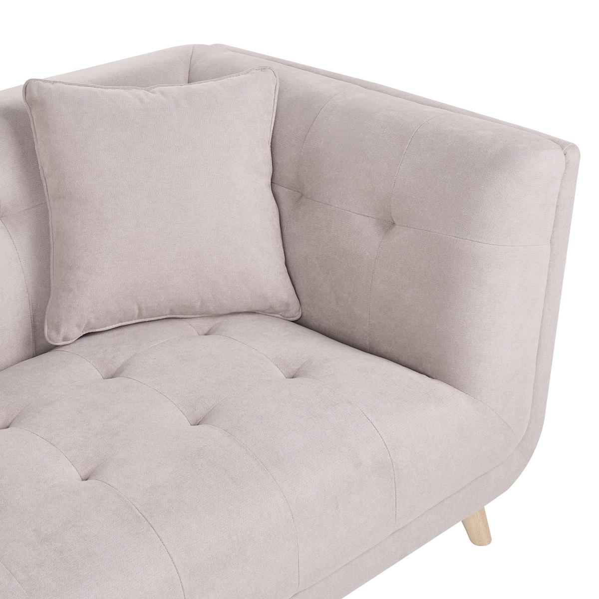 2-SITZER-SOFA Stoff Taupe Habo - Hellbraun, Textil (176/78/72cm) - Beliani