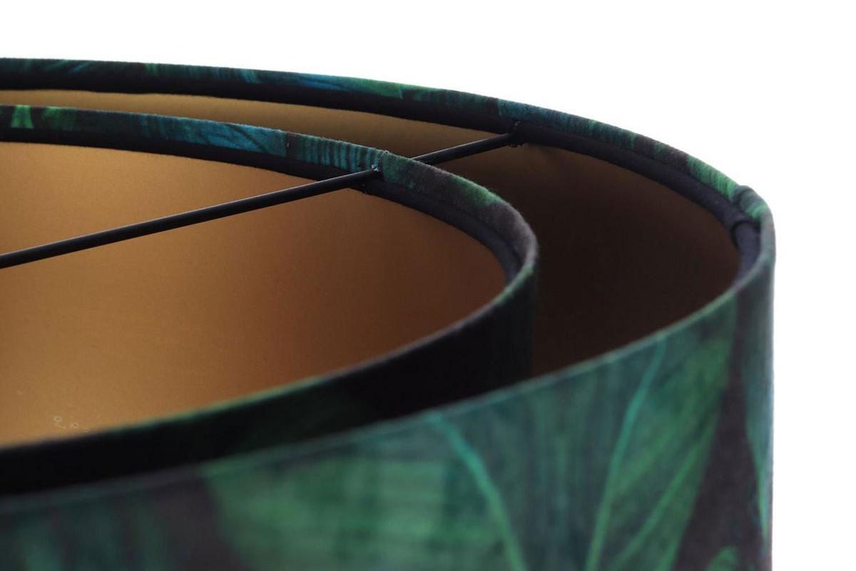HÄNGELEUCHTE Grün 50/23 cm - Goldfarben, Kunststoff (50/1.3/23cm) - ONZENO