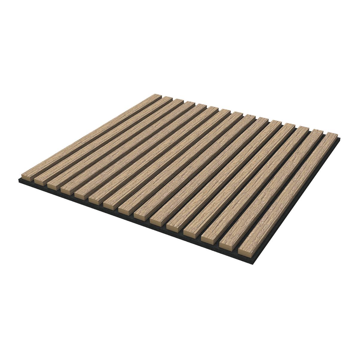 AKUSTIK WANDPANEEL-SET Vang 4-TLG. II - Walnussfarben, Holzwerkstoff/Kunststoff (60/60/2.1cm) - NEU.HOLZ