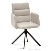 ARMLEHNSTUHL (2er-Set) Dulci 52x92x60 Schwarz/Natur - Schwarz/Naturfarben, Kunststoff (60/92/52cm) - 58aufmkessel