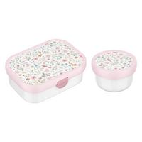 OBST- UND BENTOBOX Campus (2025) Fairy Wonders 300 & 750 ml 2er Set - Weiß/Rosa, Kunststoff (2/2/2cm) - Mepal