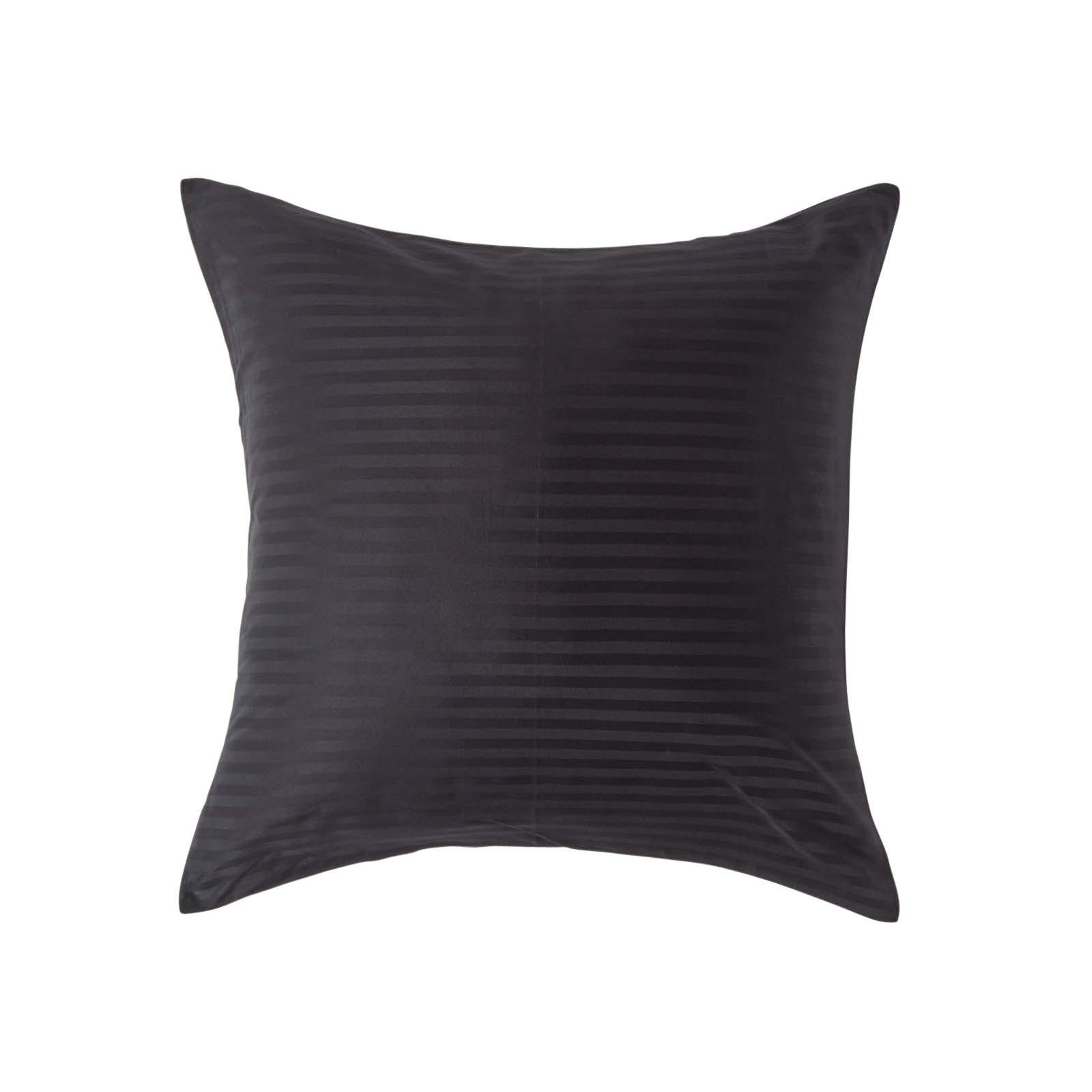 KISSENBEZUG Damast, Ägyptische Baumwolle, Fadendichte 330 - Schwarz, Textil (60/60cm) - Homescapes