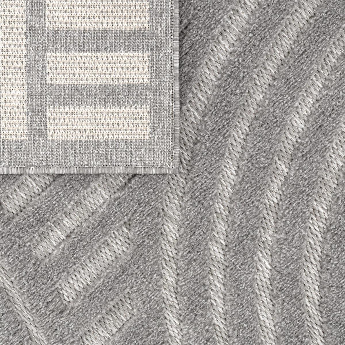 OUTDOORTEPPICH Ethno Grau 60 x 100 cm - Grau, Kunststoff (60/100cm) - TT Home