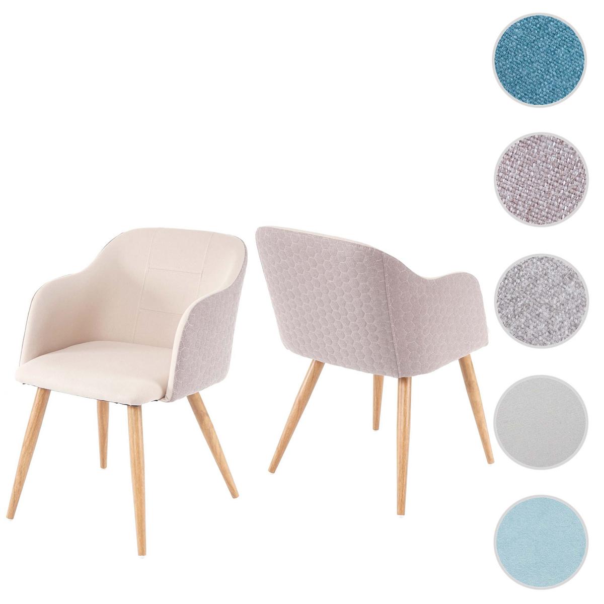 ESSZIMMERSTUHL Beige 2er-Set - Beige/Creme, Textil (53/78/60cm) - MCW
