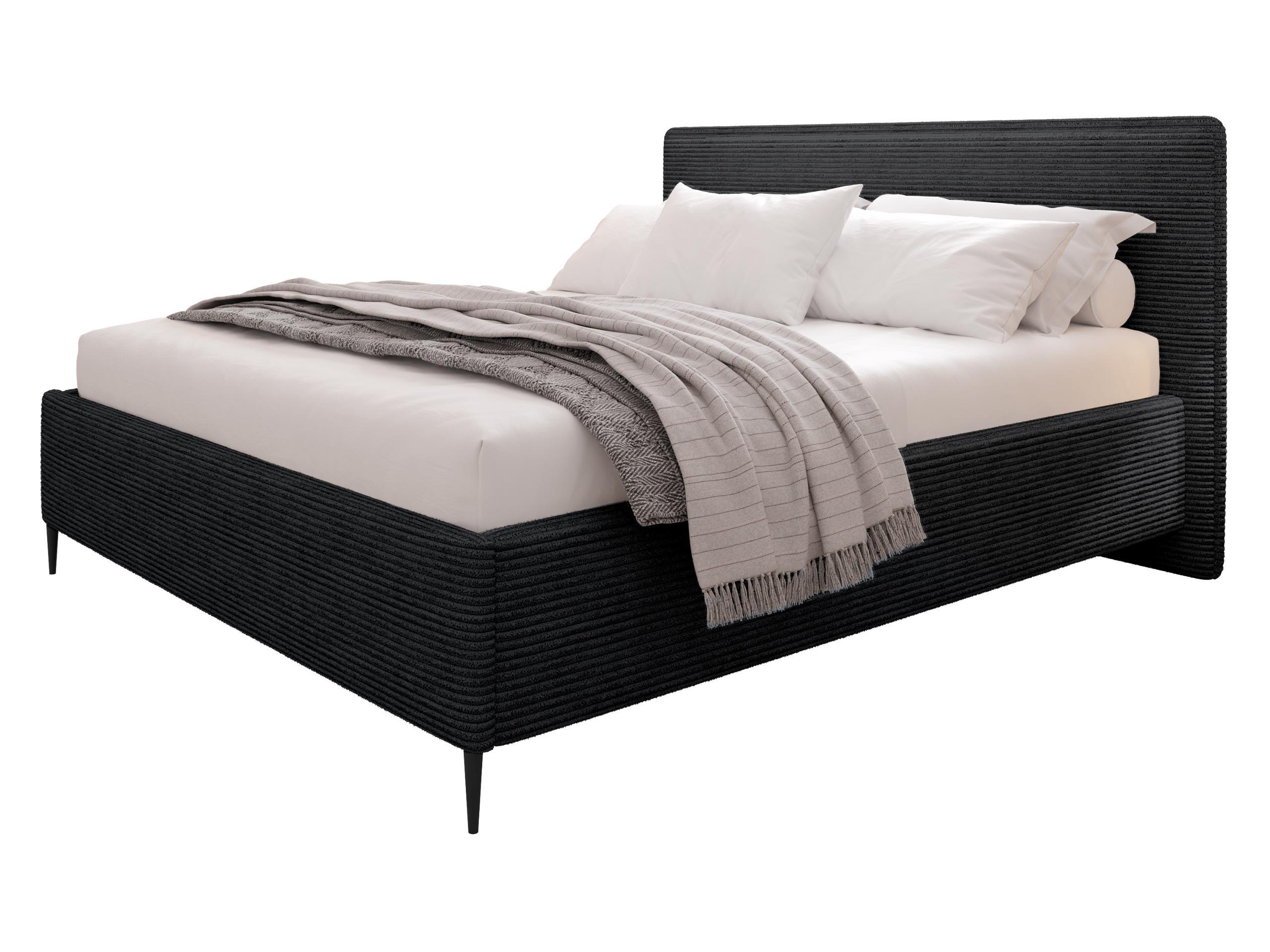 POLSTERBETT Puretta - Anthrazit/Schwarz, Holzwerkstoff/Textil (160/200cm) - MIRJAN24