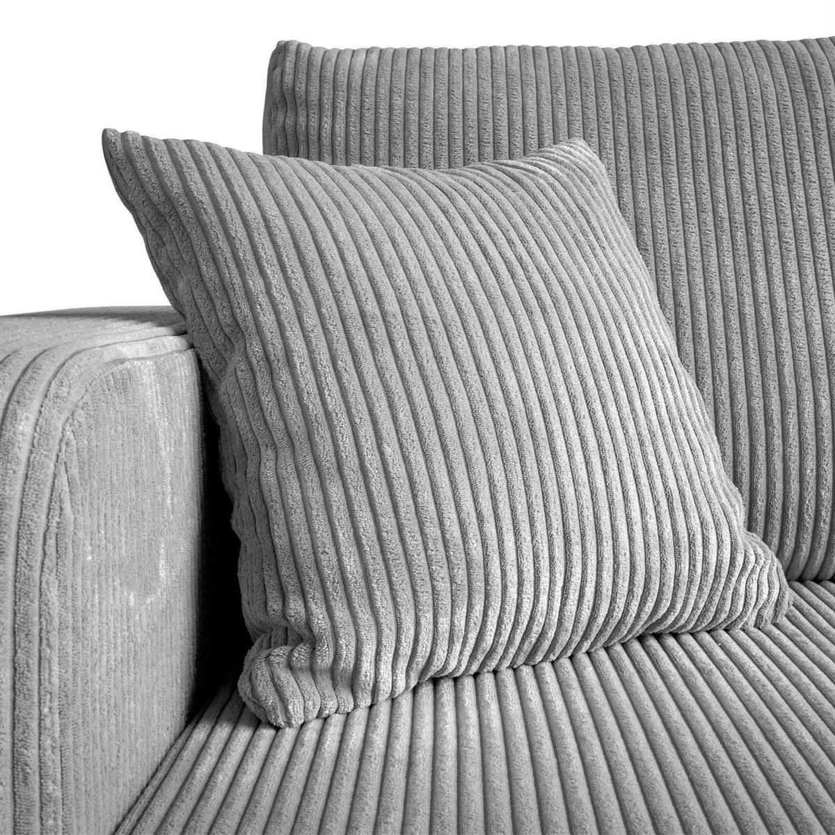 ECKSOFA PRESTIGE L, Poso 110 - Hellgrau, Textil (247/143cm) - Lookway