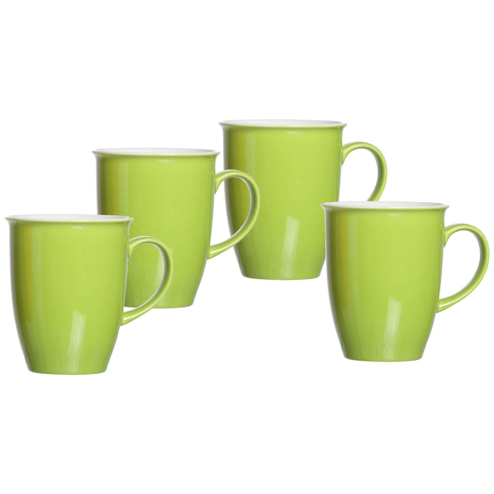 KAFFEEBECHER Doppio Grün 320 ml 4er Set - Grün, Keramik (0.32L) - Ritzenhoff Breker