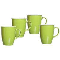 KAFFEEBECHER Doppio Grün 320 ml 4er Set - Grün, Keramik (0.32L) - Ritzenhoff Breker