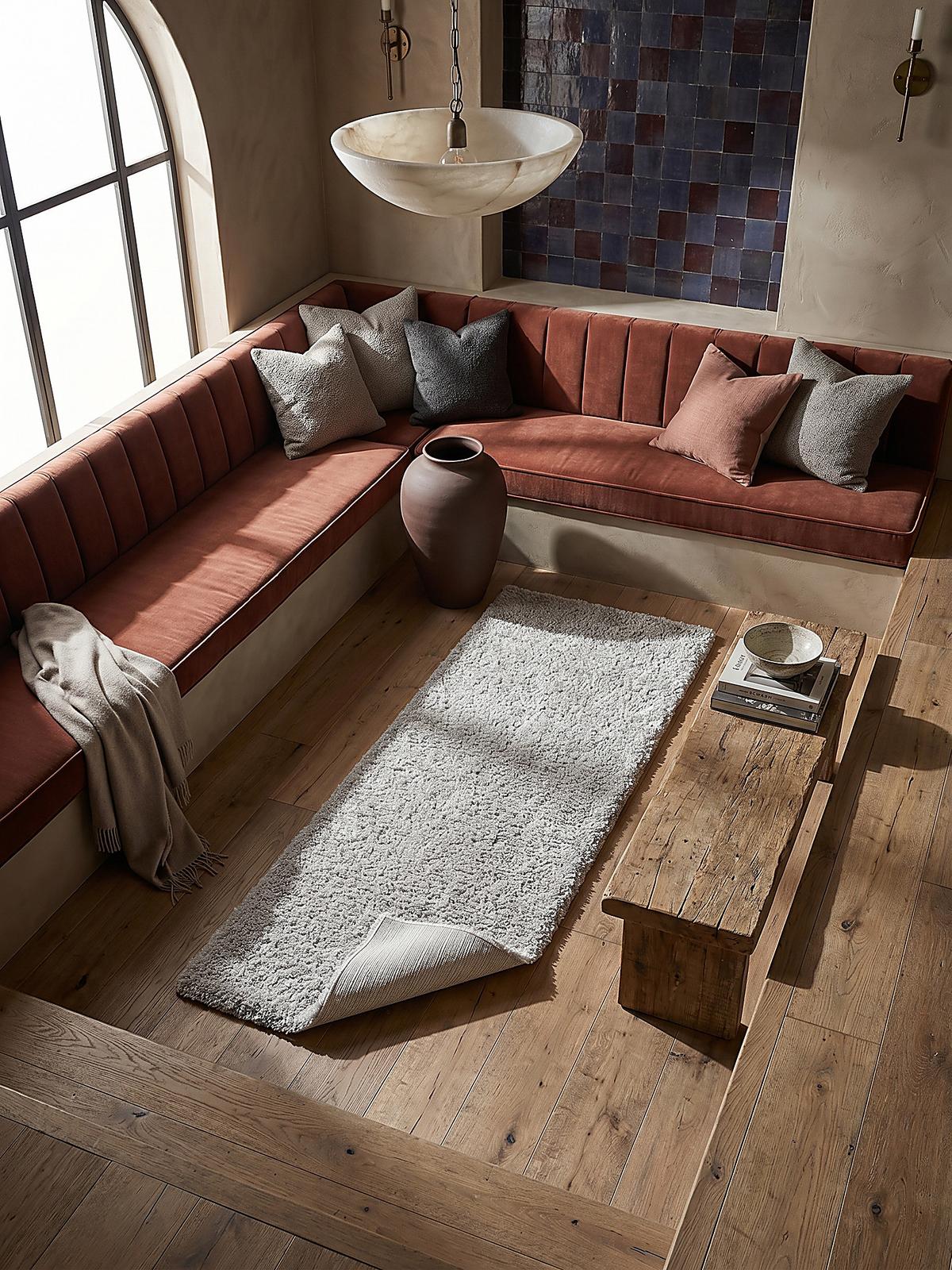 TEPPICH LYNE, einfarbig, Grau, 60 x 230 cm - Grau, Textil (230/60cm) - KADIMA DESIGN