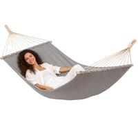 XXL-HÄNGEMATTE für 2 Personen bis 150kg, 200/120 cm, Grau - Grau, Textil (120/2.5/200cm) - Amanka