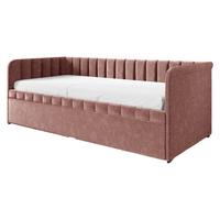 JUGENDBETT Nube - Schwarz/Rosa, Holz/Kunststoff (90/200cm) - MIRJAN24