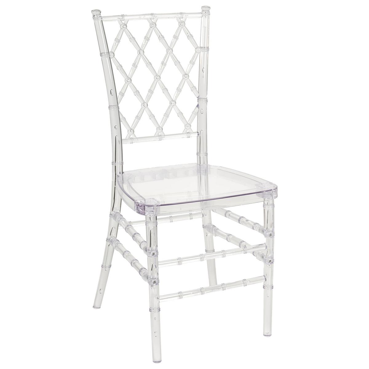 ESSZIMMERSTUHL 2er-Set Kunststoff Transparent Clarion - Transparent, Kunststoff (40/92/41cm) - Beliani