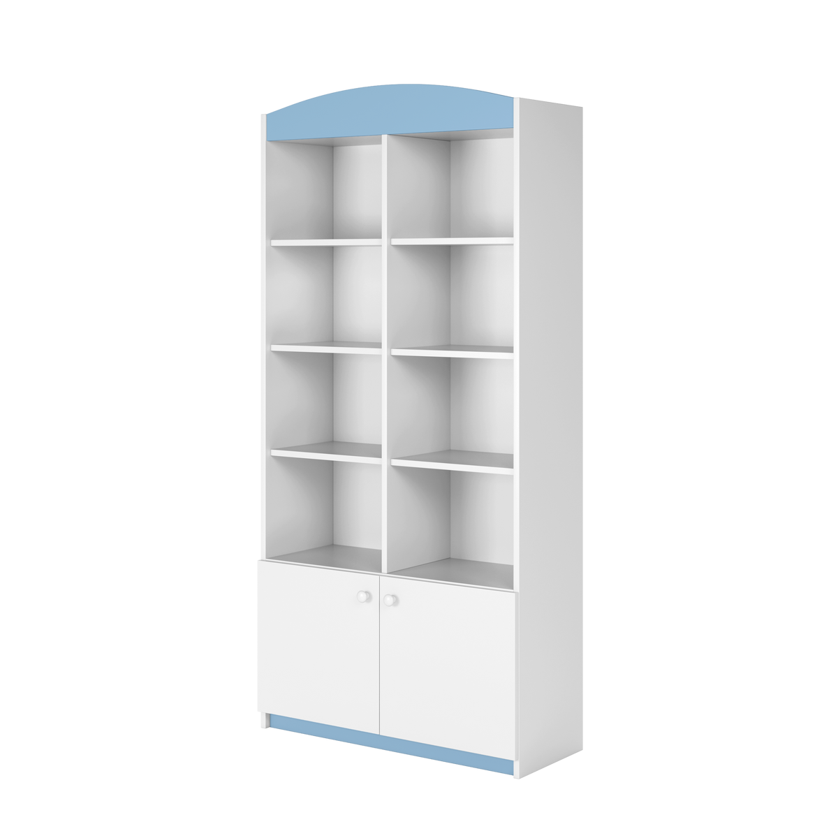 KINDERREGAL II Babydreams Blau 90\180\36 - Blau, Holzwerkstoff/Kunststoff (90/180/36cm) - RAUMHIRSCH FURNITURE