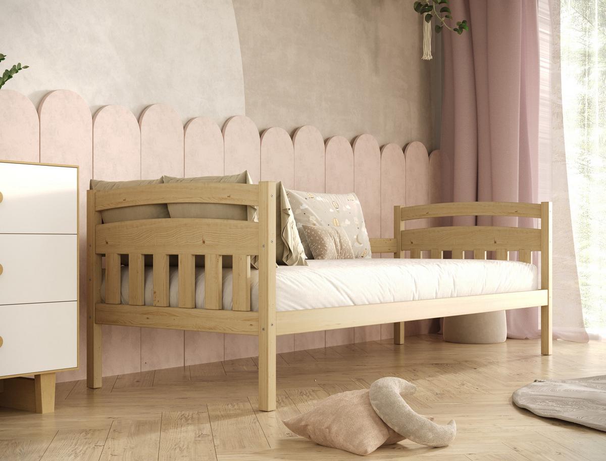 KINDERBETT Tosia ohne Matratze 80/160 Natur unlackiert 80/160 - Sonoma Eiche, Holz (80/160cm) - RAUMHIRSCH FURNITURE