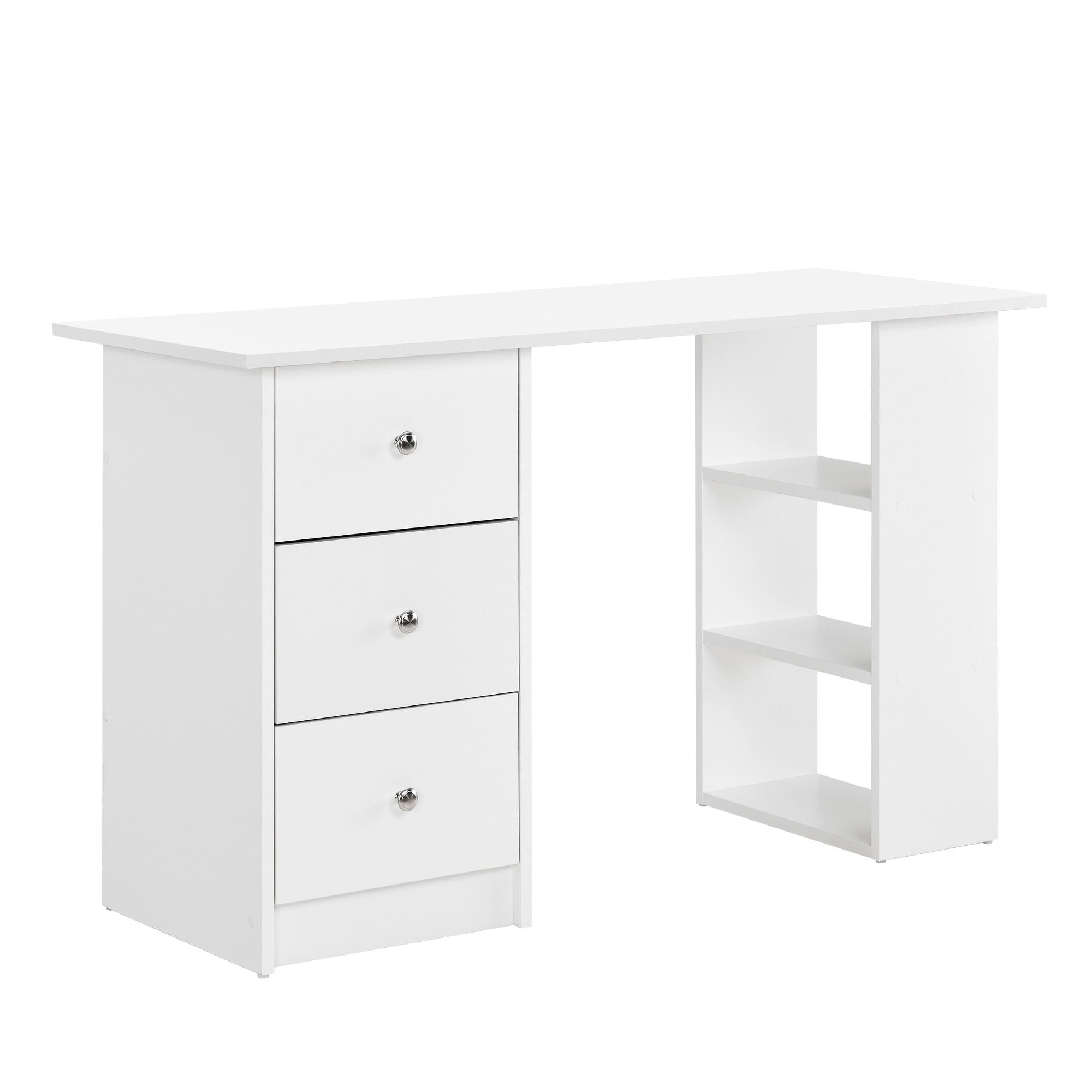 SCHREIBTISCH Lemberg - Weiß, Holzwerkstoff (49/120/72cm) - [en.casa]