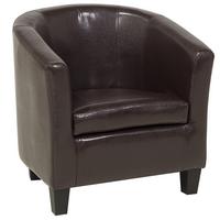 SESSEL Kunstleder Braun Borwick - Braun, Kunststoff/Textil (68/69/58cm) - Beliani
