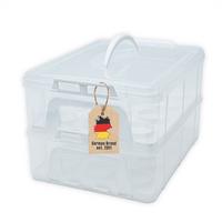 TRANSPORTBOX Behälter Kuchen - Weiß, Kunststoff (26.1/21.2/36.1cm) - Intirilife
