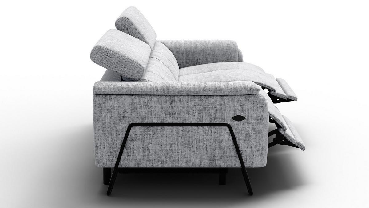 RELAXSOFA RODEN 3-Sitzer, hellgrau - Hellgrau, Holz/Textil (194/82/103cm) - Wozimo