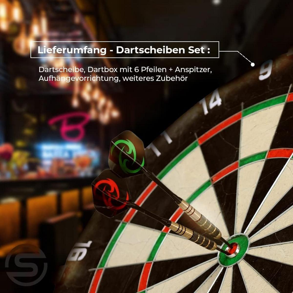 DARTSCHEIBE - Multicolor, Holzwerkstoff (45/45cm) - Sportisfaction