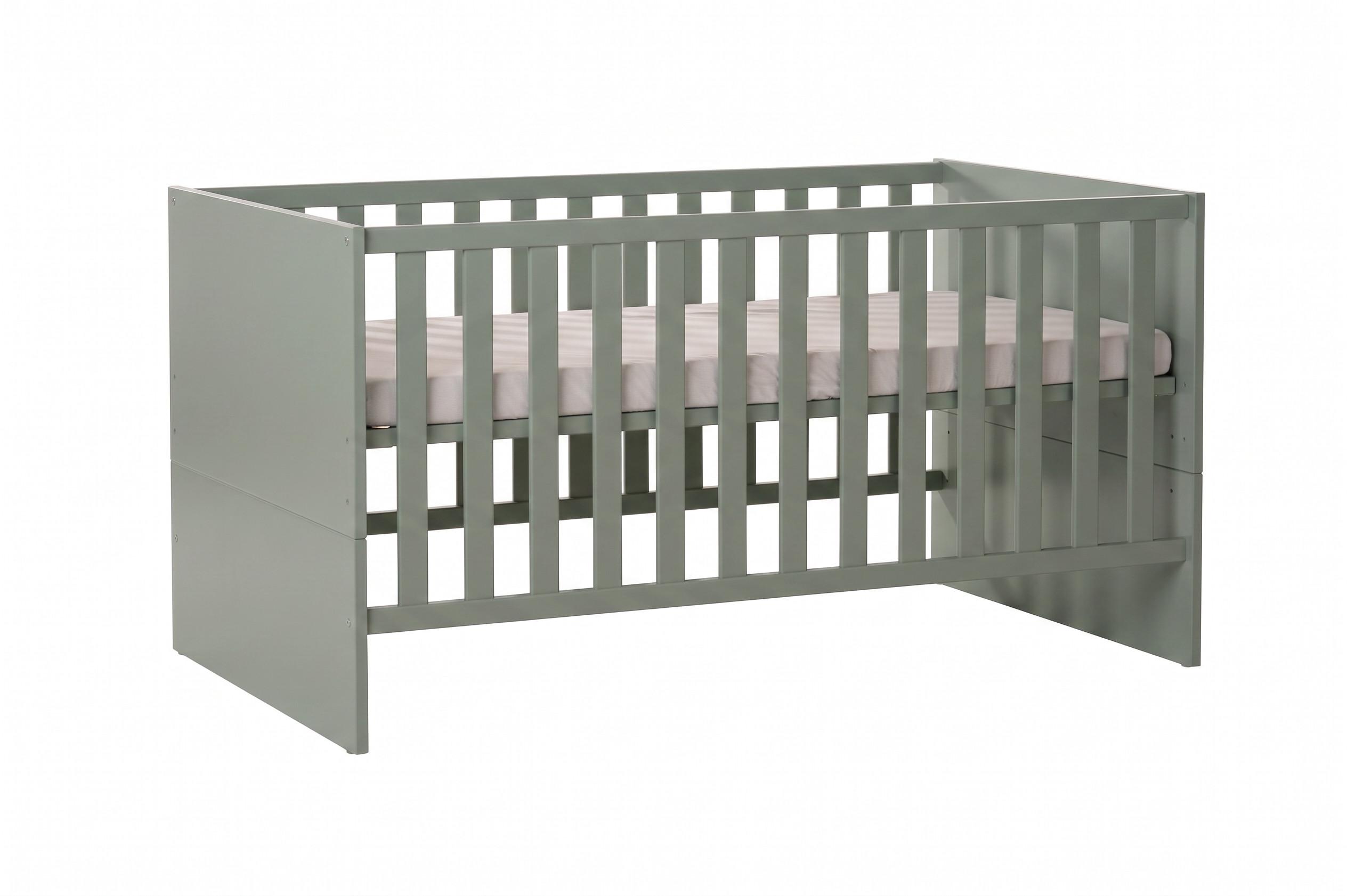 BABYBETT Essentials Premium Schilfgrün - Grün, Holz/Holzwerkstoff (70/140cm) - arthur berndt