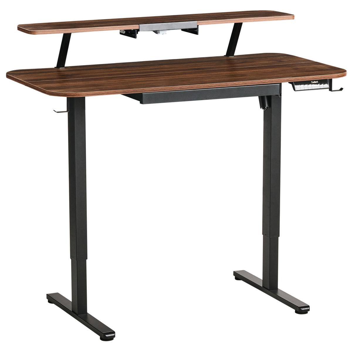 Beliani SCHREIBTISCH elektrisch höhenverstellbar 120/60 cm mit USB ...