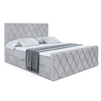 BOXBETT LEPARO-Z - 180 x 200 - H4 - Hellgrau - Grau, Holzwerkstoff (180/200cm) - ALTDECOR