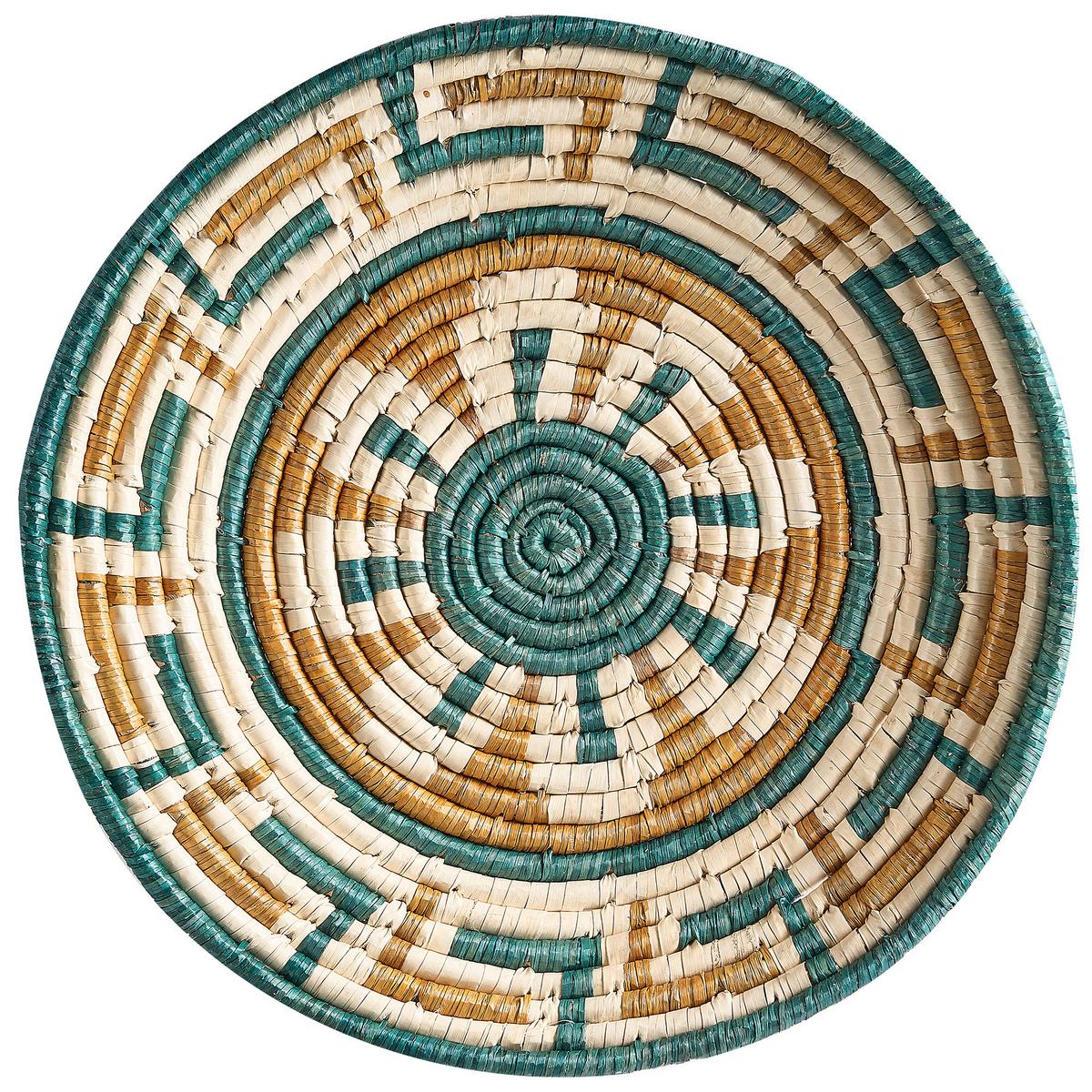 WANDDEKORATION Seegras bunt Namdinh - Multicolor, Naturmaterialien (56/56/8cm) - Beliani
