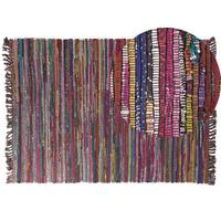 TEPPICH geflochten Danca 200/140 cm - Multicolor, Textil (140/200cm) - Beliani