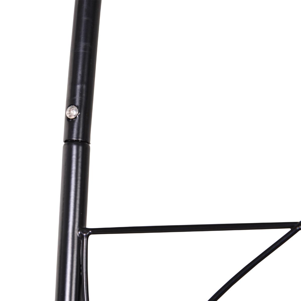 ROSENBOGEN, Metall, Schwarz - Schwarz, Metall (30/230/114cm) - Outsunny