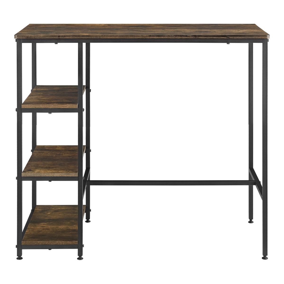 BARTISCH Växjö - Dunkelbraun, Metall (60/109/100cm) - [en.casa]