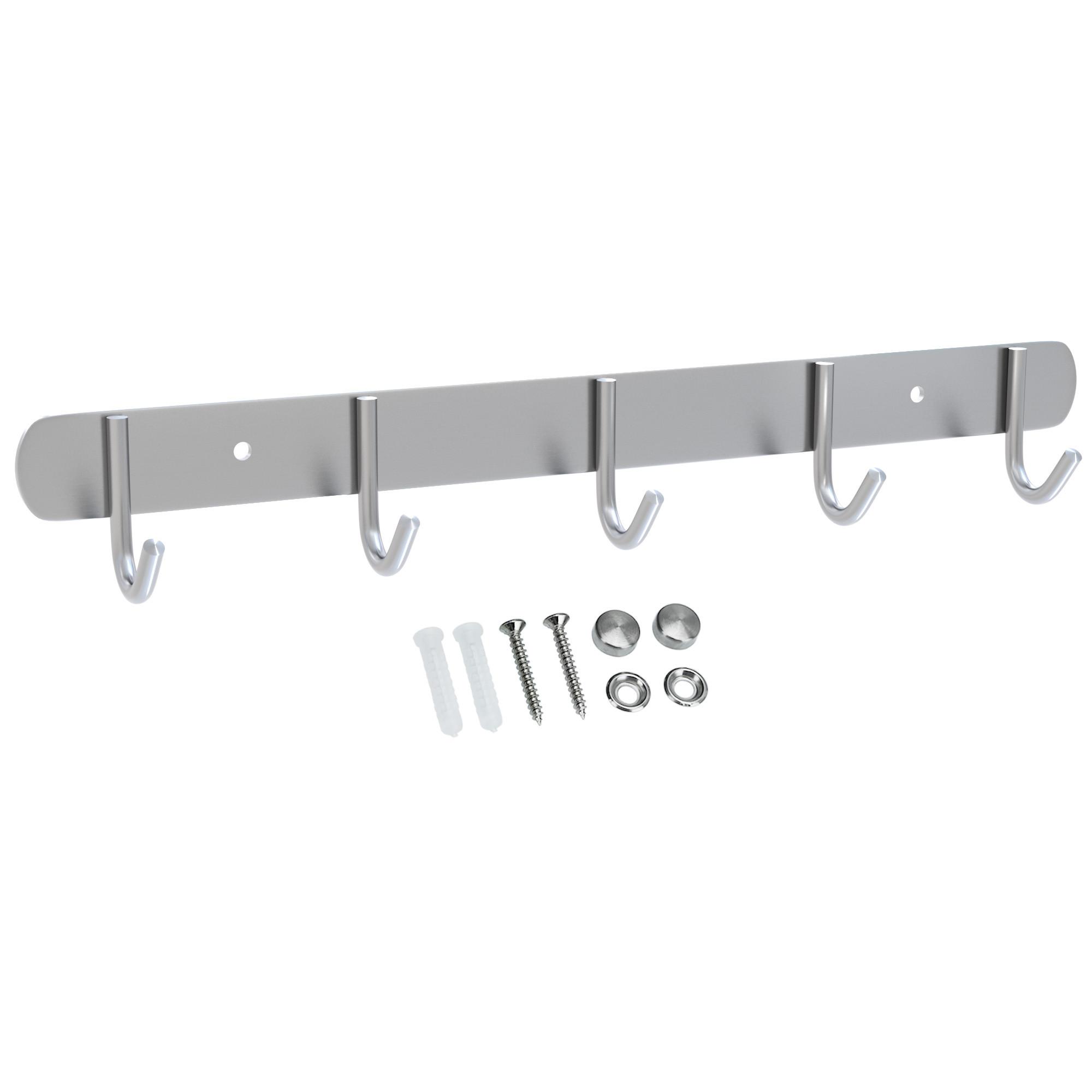 GARDEROBENLEISTE 38.1/5/5 cm - Silberfarben, Metall (5/5/38.1cm) - Intirilife
