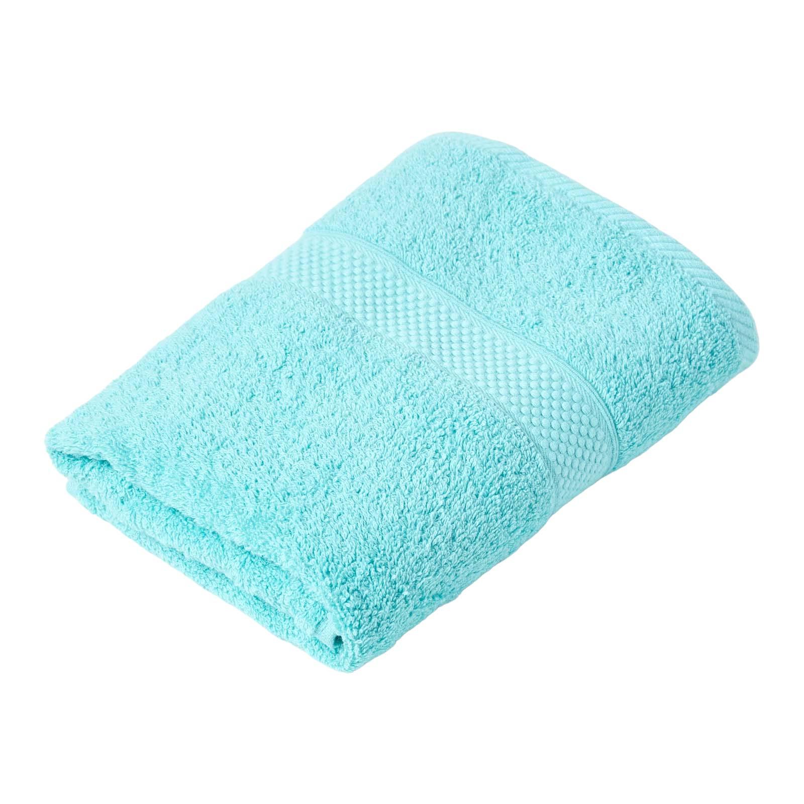 HANDTUCH Essential aqua - Türkis, Textil (50/90cm) - Homescapes
