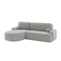 ECKSOFA mit Schlaffunktion und Bettkasten LIRA-L - 264x172x89 Hellgrau - Hellgrau, Holzwerkstoff/Textil (264/172cm) - ALTDECOR
