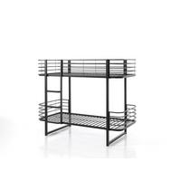 ETAGENBETT Karolin 205x166x99 aus Metall in Schwarz - Schwarz, Metall (90/200cm) - 58aufmkessel