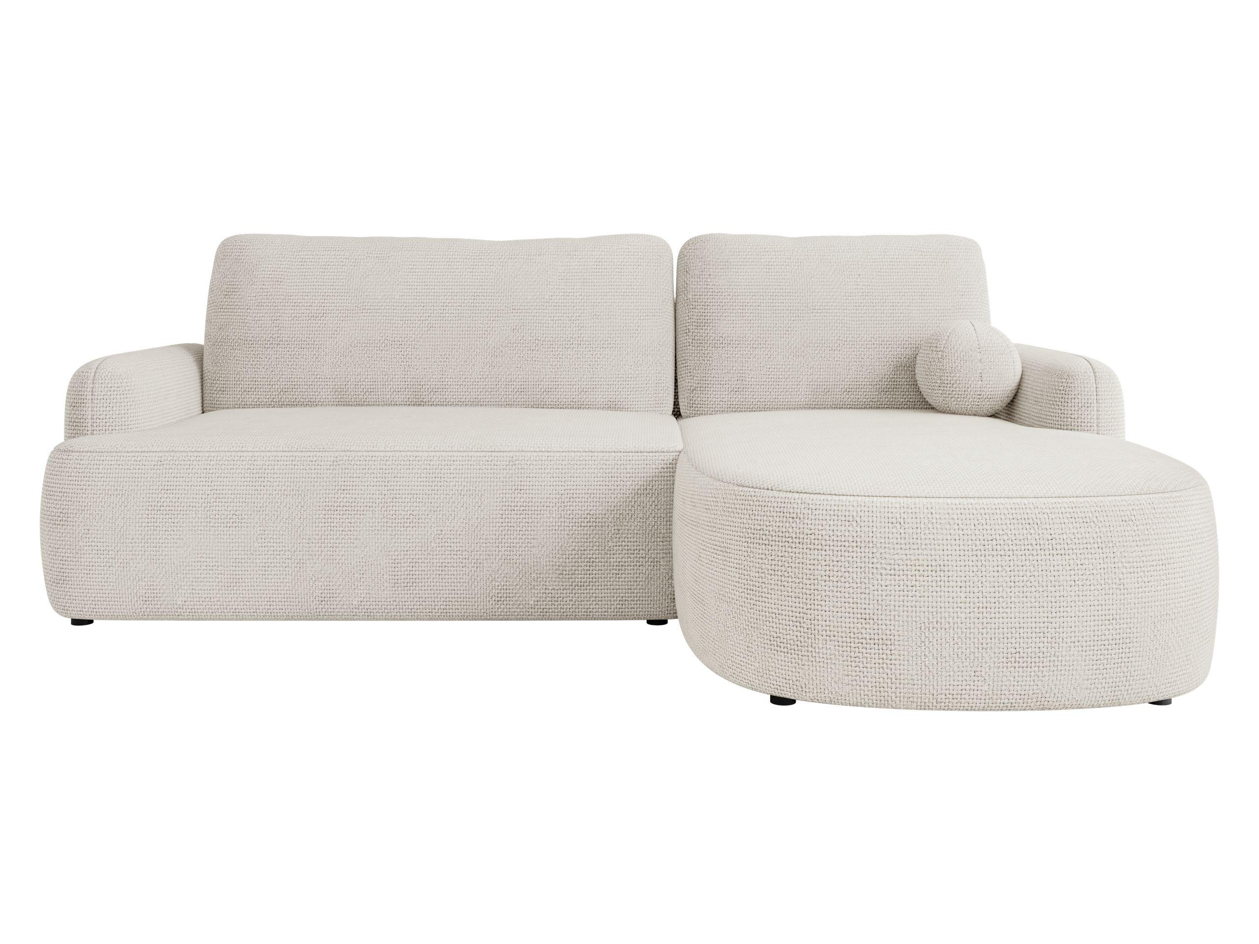 ECKSOFA Loridu, Seite: Rechts - Creme/Schwarz, Holz/Kunststoff (250/174cm) - MIRJAN24