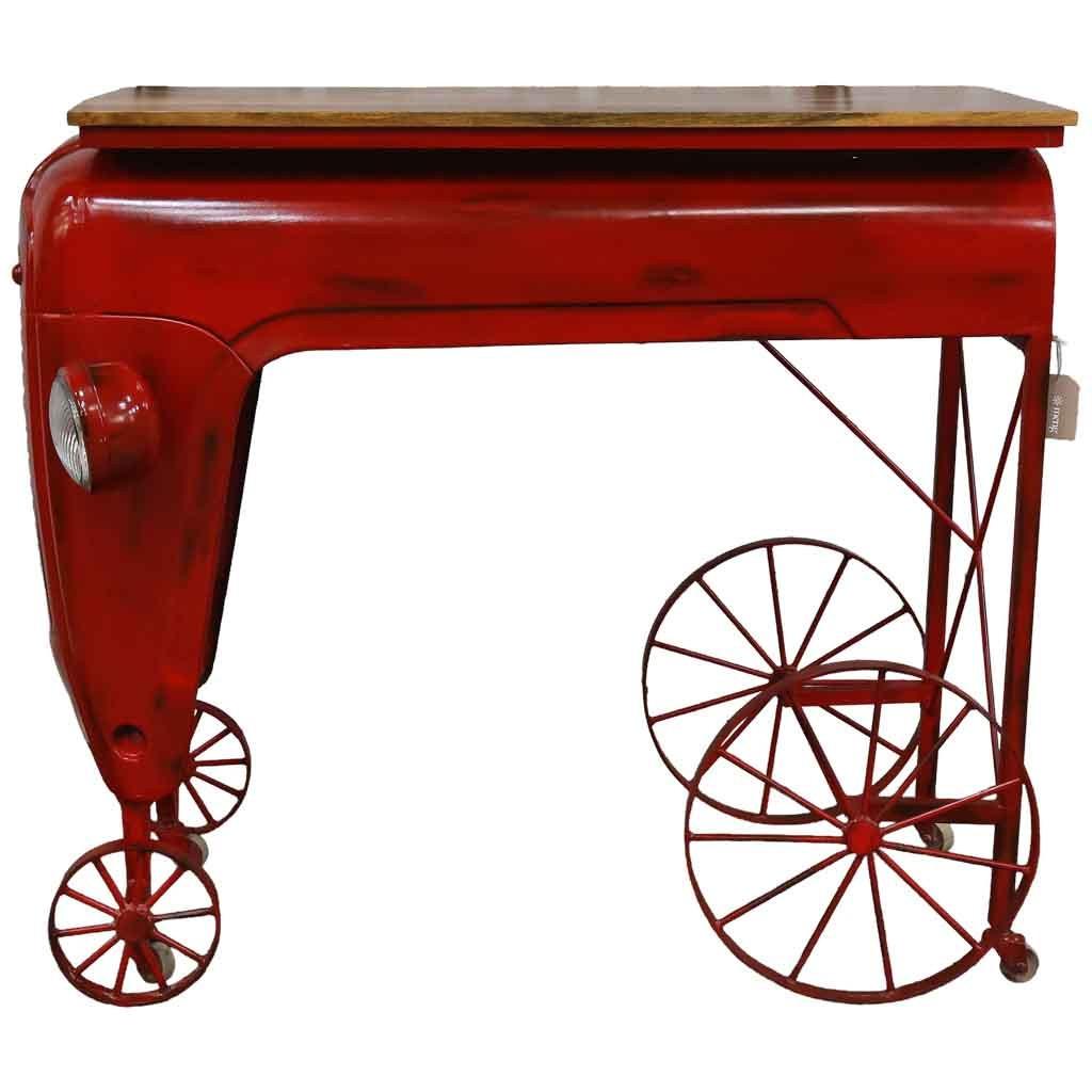 KONSOLENTISCH, 117x71x107cm - Rot, Metall (71/117/107cm) - Wanderlust