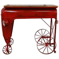 KONSOLENTISCH, 117x71x107cm - Rot, Metall (71/117/107cm) - Wanderlust