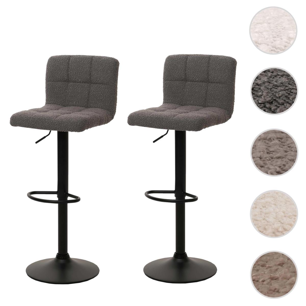 BARHOCKER Grau 2er-Set - Grau, Textil (38/107/41cm) - MCW