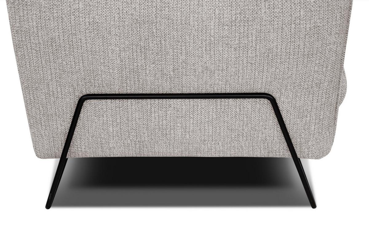 ECKSOFA HOSTEN 4-Sitzer, beige - Beige/Schwarz, Holzwerkstoff/Textil (269/158cm) - Wozimo