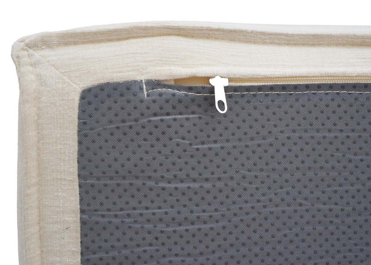 CHAISELONGUE Cremeweiß - Weiß, Textil (75/63/194cm) - MCW