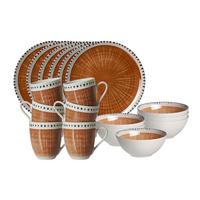 FRÜHSTÜCKS-SET Natura Braun 18-tlg. - Braun, Keramik (2/2/2cm) - Ritzenhoff Breker