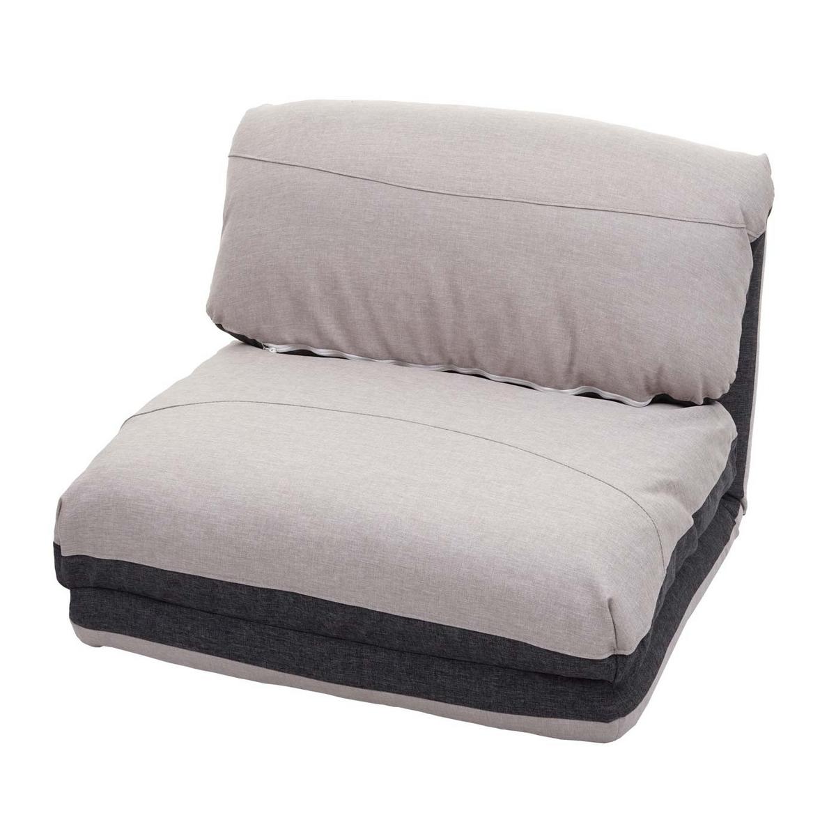 SCHLAFSESSEL Anthrazit, Hellgrau - Anthrazit/Hellgrau, Textil (75/60/75cm) - MCW